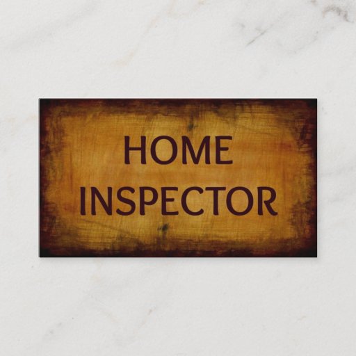 Customizable Home Inspector Business Card