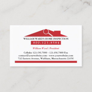 Home Inspector Business Card Template