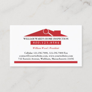 Home Inspector Business Card Template 