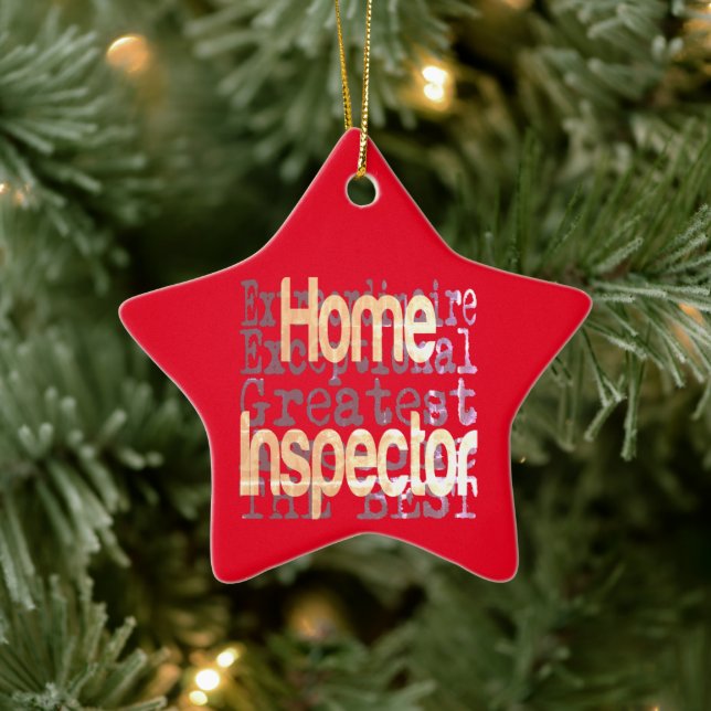 Home Inspector Extraordinaire Ceramic Ornament (Tree)
