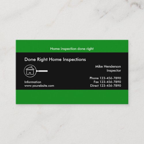 Home Inspectuion Service Business Card