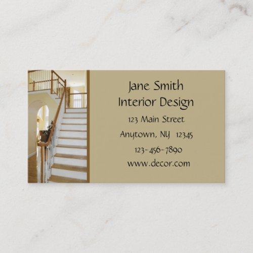 Home Interior Business Card