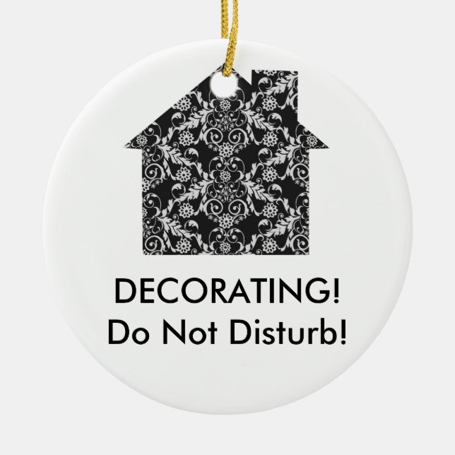 Home Interior Decorator Ceramic Ornament (Front)