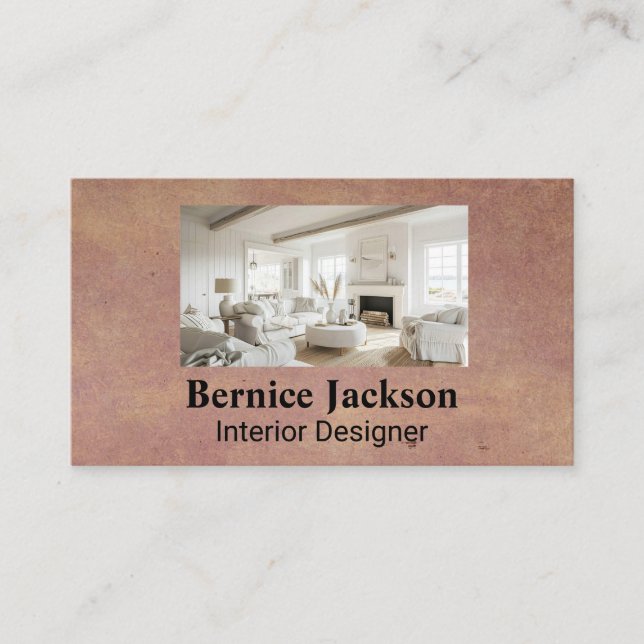 Home Interior | Modern Business Card (Front)