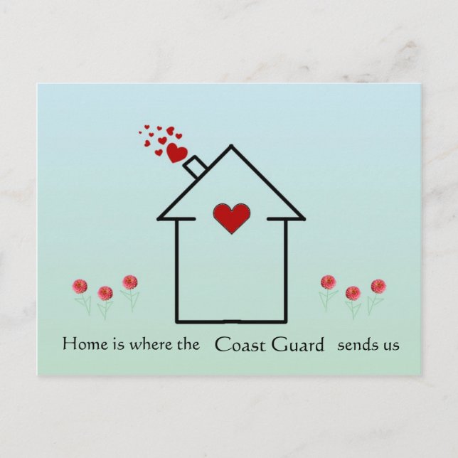 Home is.... announcement postcard (Front)