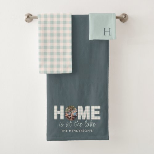 Home Is At The Lake Towel Set