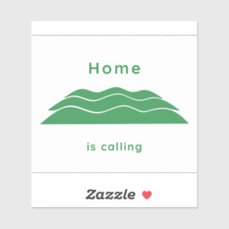 Home Is Calling Decal (Green Vinyl)