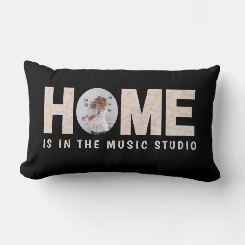 Home Is In The Music Studio Photo Throw Pillow