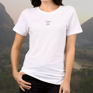 Home is Life, pure minimalist Tri-Blend Shirt