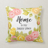 My happy clearance place yellow pillow