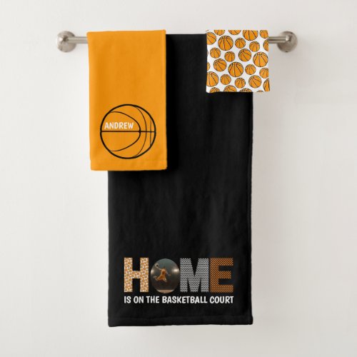 Home Is On The Basketball Court Towel Set