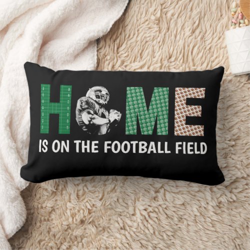 Home Is On The Football Field Photo Throw Pillow