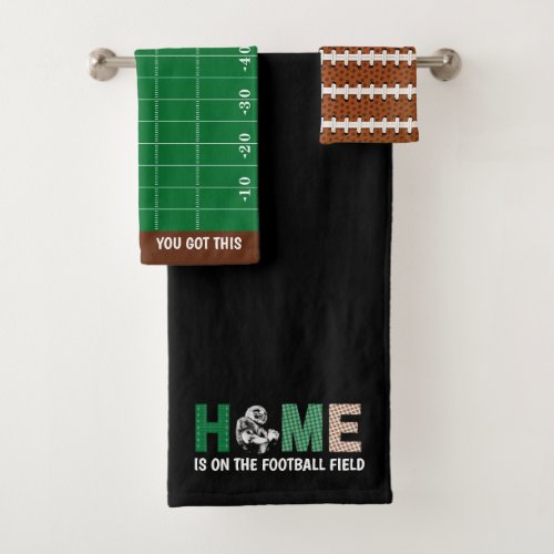 Home Is On The Football Field Towel Set
