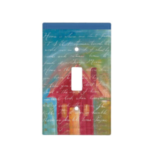 Home Is Quote Light Switch Cover