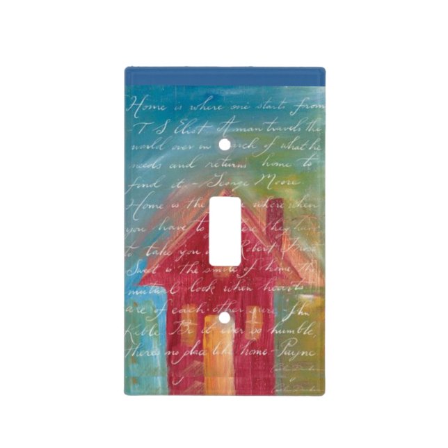 Home Is Quote Light Switch Cover (Front)