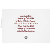 Home is the Heartland Blank Card (Back Horizontal)