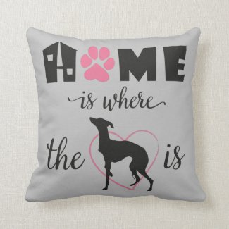 Home is where iggy dog is Quote Black text 2-sided