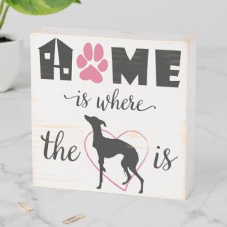Home is where iggy dog is Quote Black text