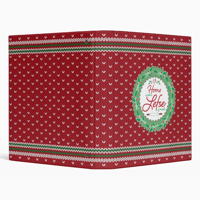 Home is Where Lefse is Made!  3 Ring Binder (Background)