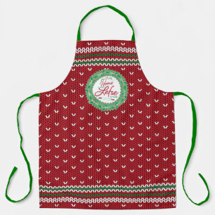 Home is Where Lefse is Made! Red Sweater Apron