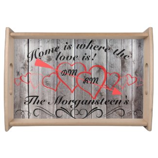 Home is Where Love is Barnwood Grain Family Name