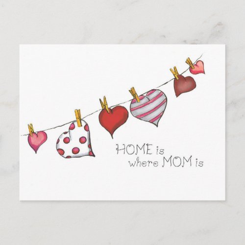 Home is where Mom is _ Design for Mom Postcard