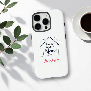 Home Is Where Mom Is Heartfelt Mom iPhone 16 Pro Case
