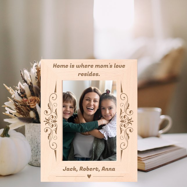 Home is Where Mom's Love Resides Engraved Frames (Creator Uploaded)