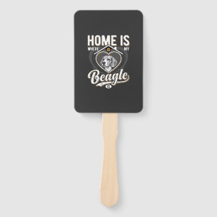 Home Is Where My Beagle Is_1 Hand Fan