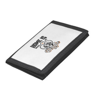 Home Is Where My Beagle Is Vintage Dog Design_1 Trifold Wallet