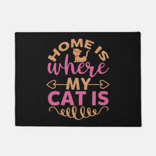 Home Is Where My Cat Is Doormat