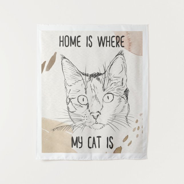 Home Is Where My Cat Is, Home Is Where Cat Is Tapestry (Front)