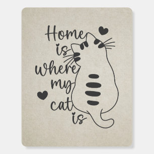 Home Is Where My Cat Is Poster Art Board