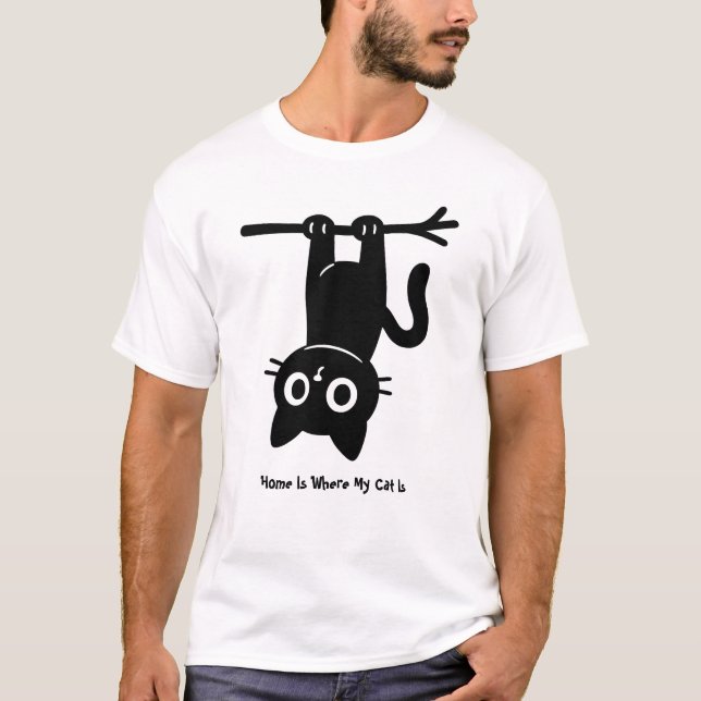 Home Is Where My Cat Is T-Shirt (Front)