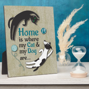 Home is where my Cat & my Dog are Plaque