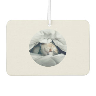 Home is where my cat naps custom pet photo air freshener