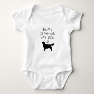 Home is Where my Dog is (Golden Retriever) Baby Bodysuit