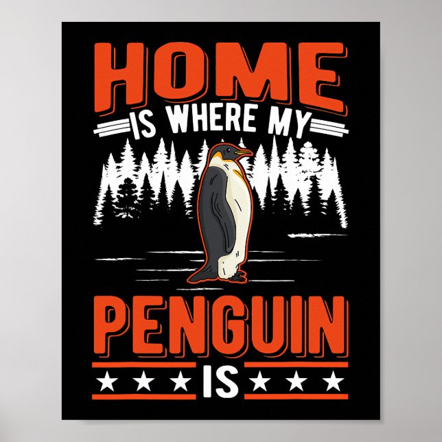 Home is where my Penguin is Penguin 28 Poster (Front)