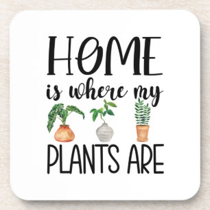 Home is Where my Plants are Coaster Set