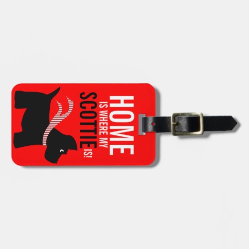 Home is Where my Scottie Is Travel Tag