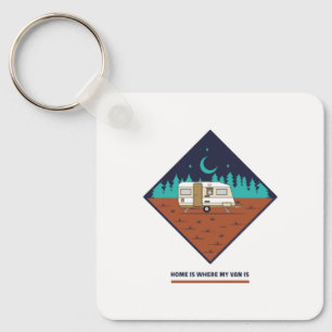 Home Is Where My Van Is Keychain