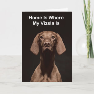 Home Is Where My Vizsla Is Card