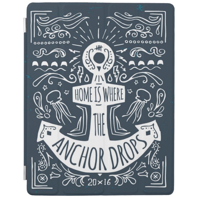 Home Is Where The Anchor Drops iPad Smart Cover (Front)