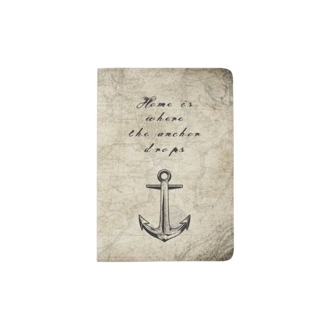 Home is where the anchor drops passport holder (Front)