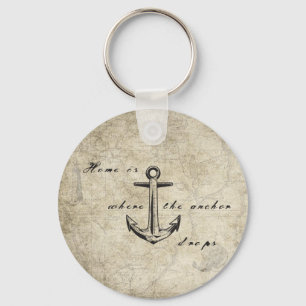 Home is where the anchor keychain