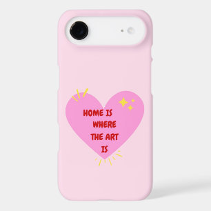 Home Is Where The Art Is – Cute Heart Inspirationa iPhone 17 Air Case