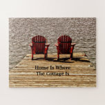 Home Is Where The Cottage Is Jigsaw Puzzle at Zazzle