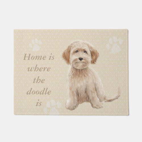Home is where the doodle is doormat