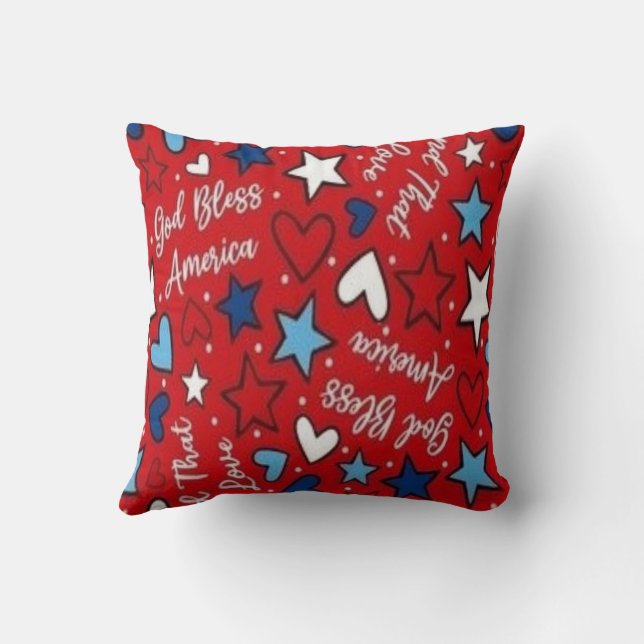 Home is Where the Freedom Rings  Throw Pillow (Back)