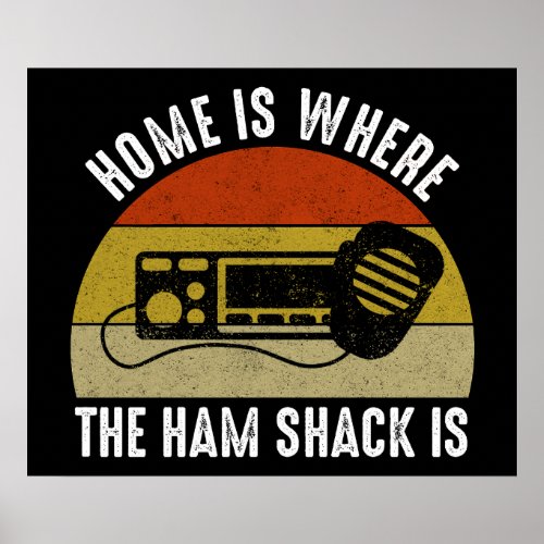 Home Is Where The Ham Shack Is Poster